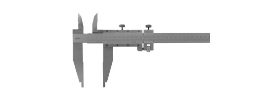 Suwmiarka dwustronna z suwakiem pomocniczym KINEX 400 mm, 0,02 mm, 100 mm,...