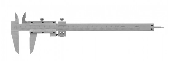 Suwmiarka ze śrubą i suwakiem pomocniczym KINEX 200 mm, 0,02 mm, precyzyjna...