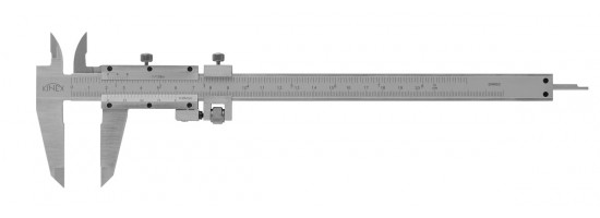 Suwmiarka ze śrubą i suwakiem pomocniczym KINEX 200 mm, 0,05 mm + 1/128 inch,...