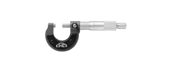 Mikrometr zewnętrzny KINEX 0-25 mm/0,01mm, ČSN 25 1420, DIN 863