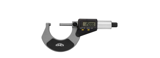 Mikrometr elektroniczny zewnętrzny KINEX - TOP QUALITY 0-25 mm, 0,001mm, DIN...
